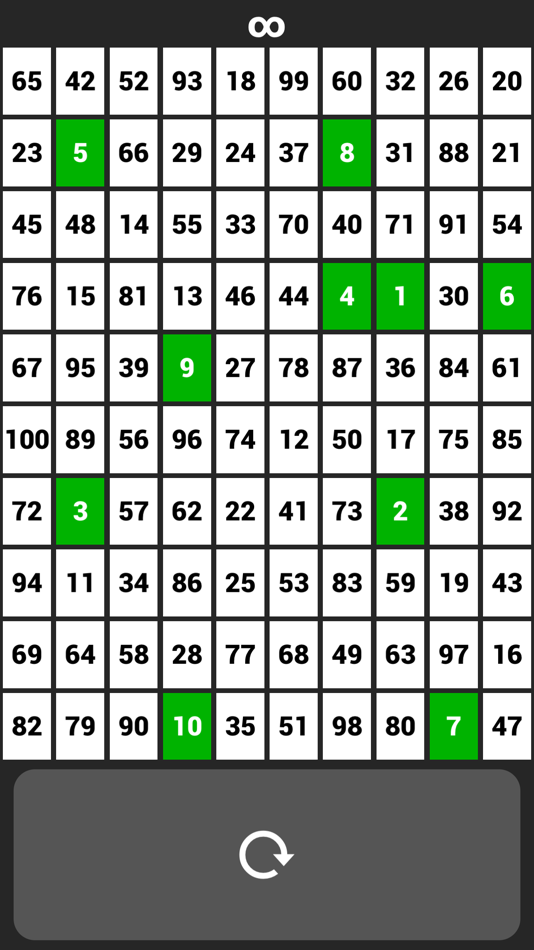 #2. 1 to 100 Numbers Challenge (iOS) By: Peter Li