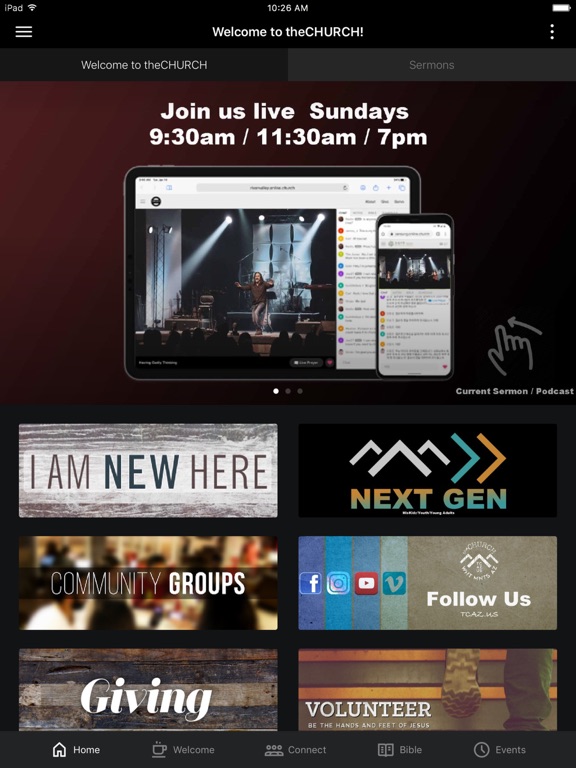 theCHURCH of Arizona iPad screenshot 1 - Lifestyle app