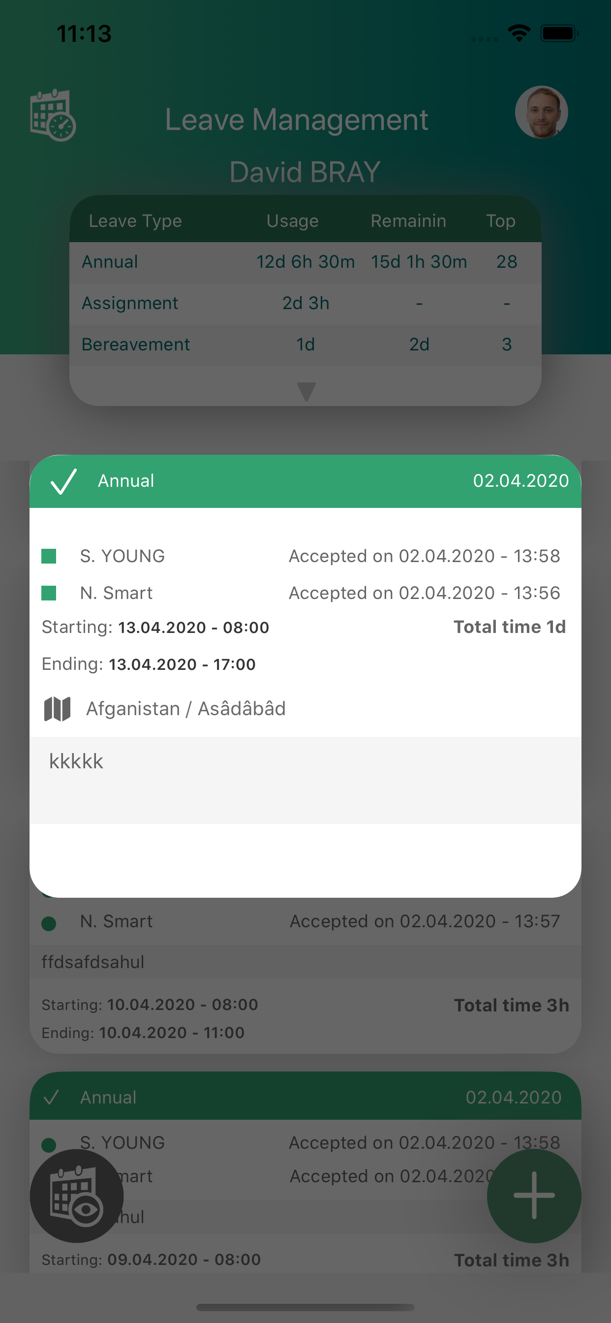Leave Management - Suite screenshot 5