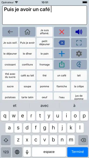 Capture d'écran de Assistance Parole Bouton sur iPhone 2