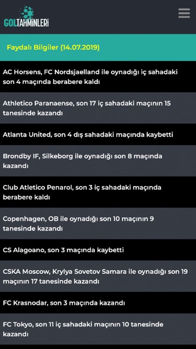 Screenshot #3 pour Gol Tahminleri