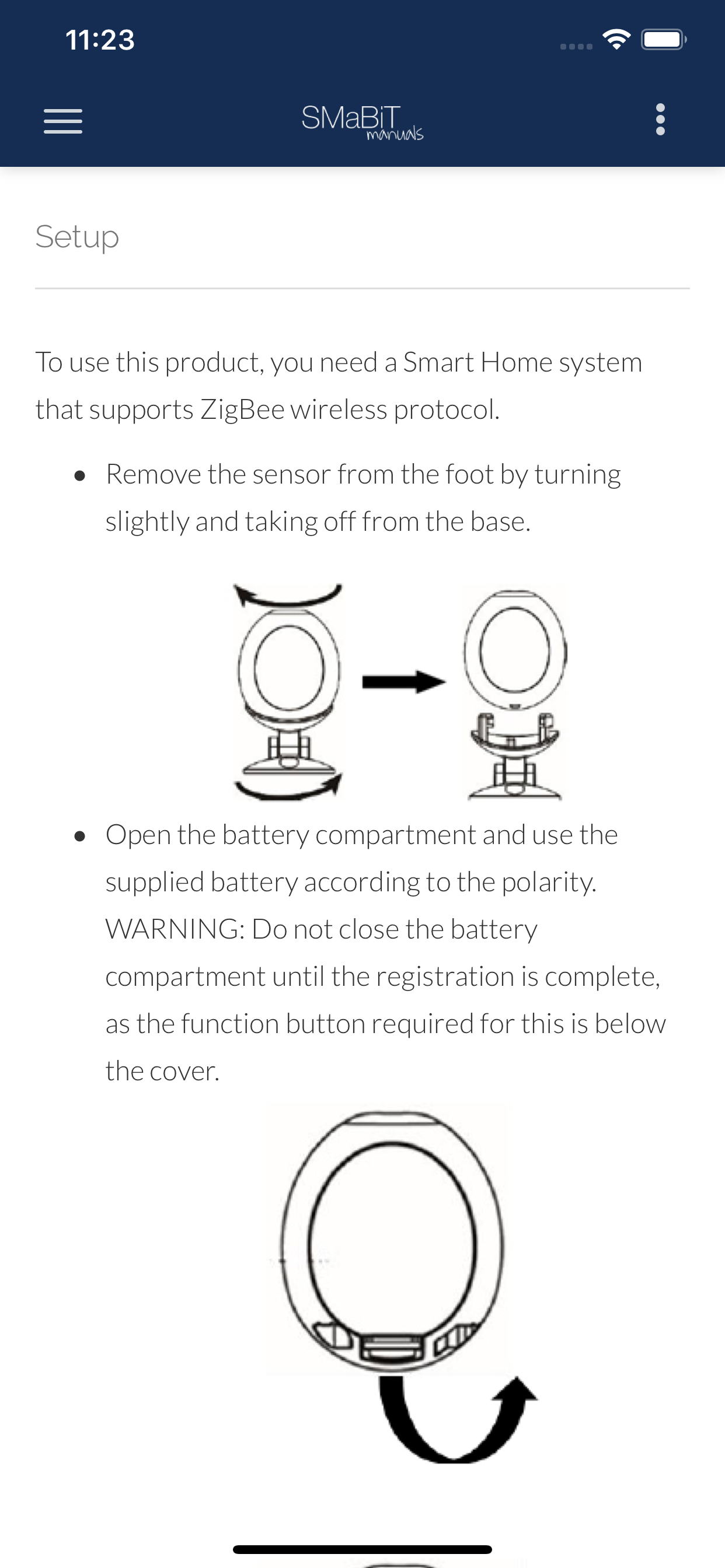 SMaBiT manuals screenshot 5
