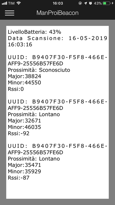 Screenshot #1 pour ManProiBeacon