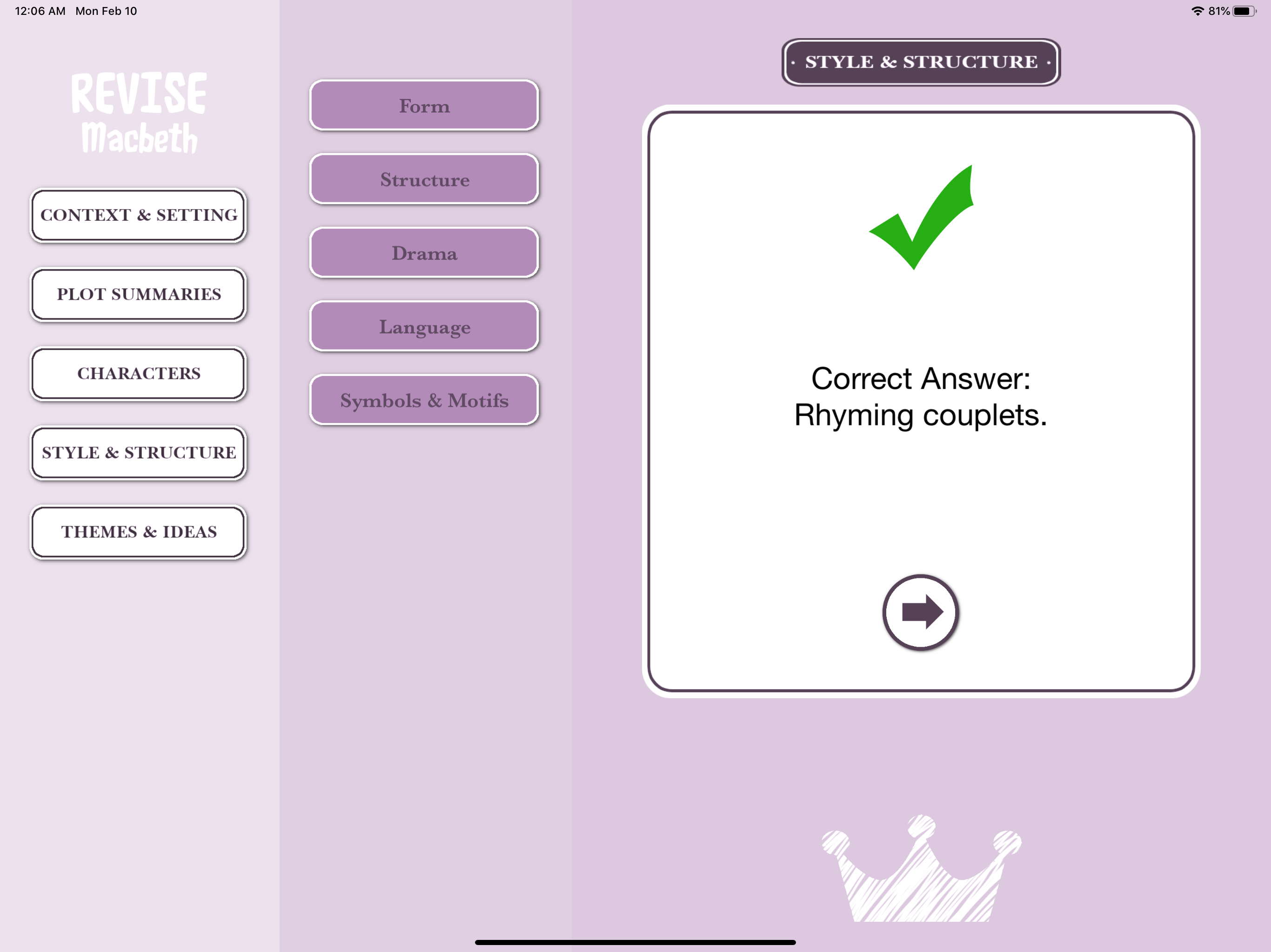 Revise Macbeth screenshot 9