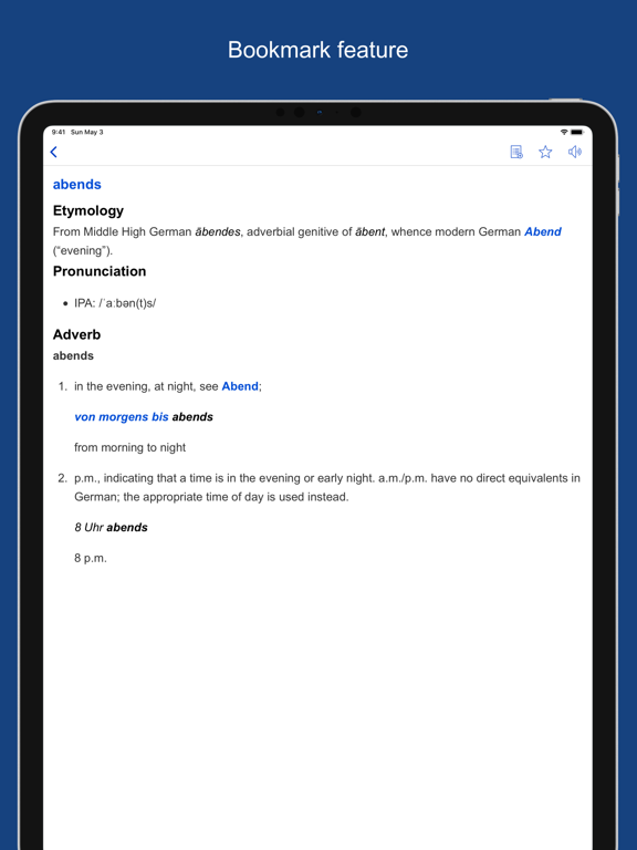 German Etymology Dictionary iPad screenshot 5 - Reference app