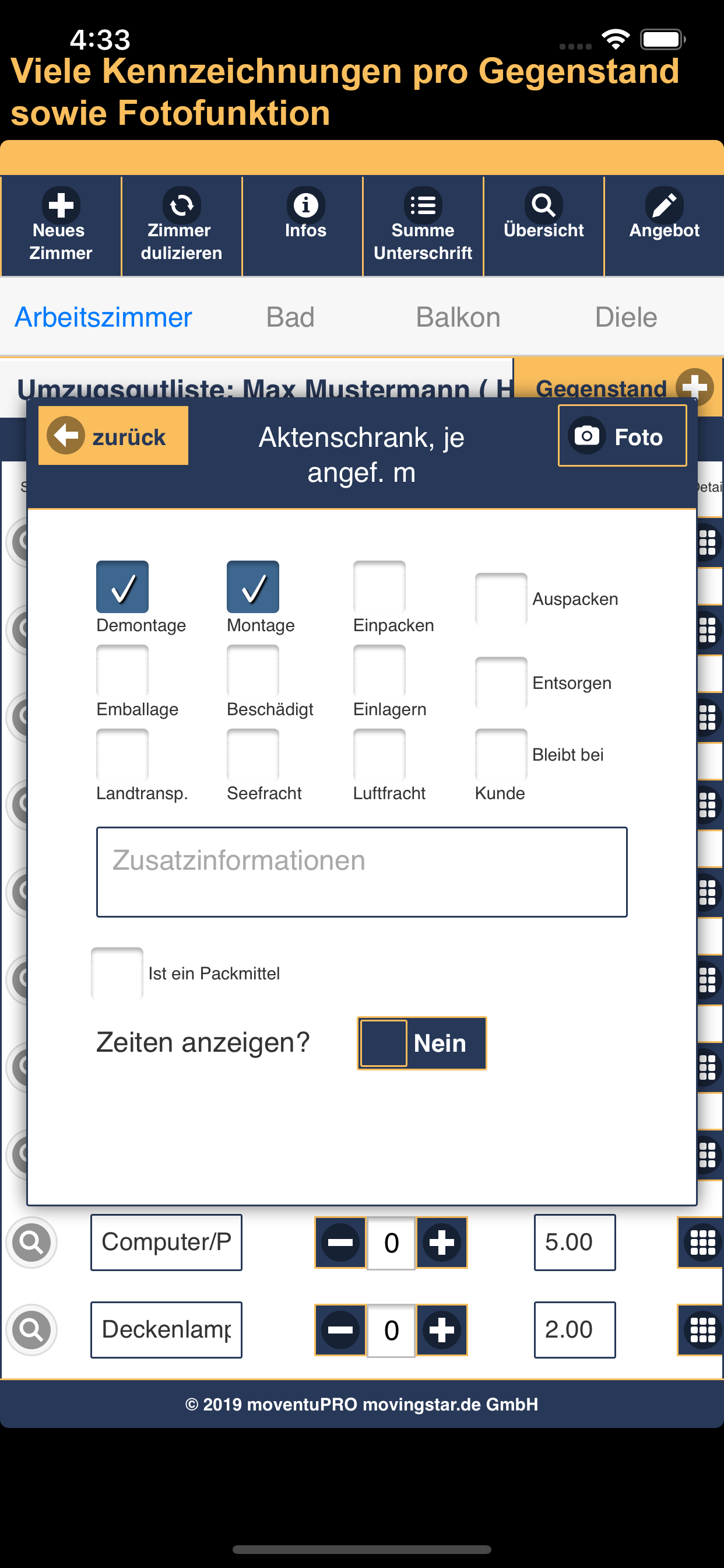 moventuPRO -Umzugsbesichtigung screenshot 6