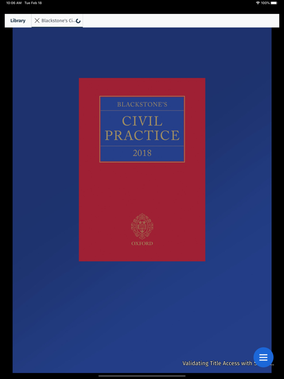 OUP - LawReader iPad screenshot