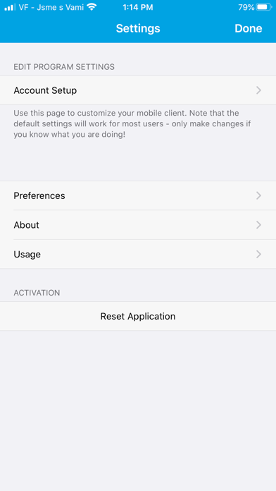 App screenshot