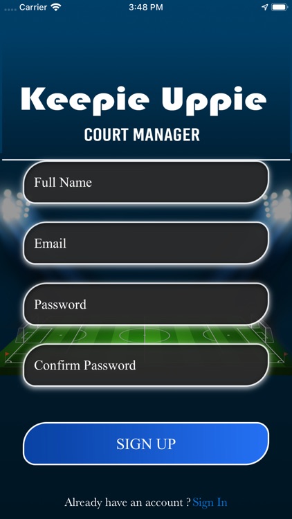 Keepie Uppie Court Manager