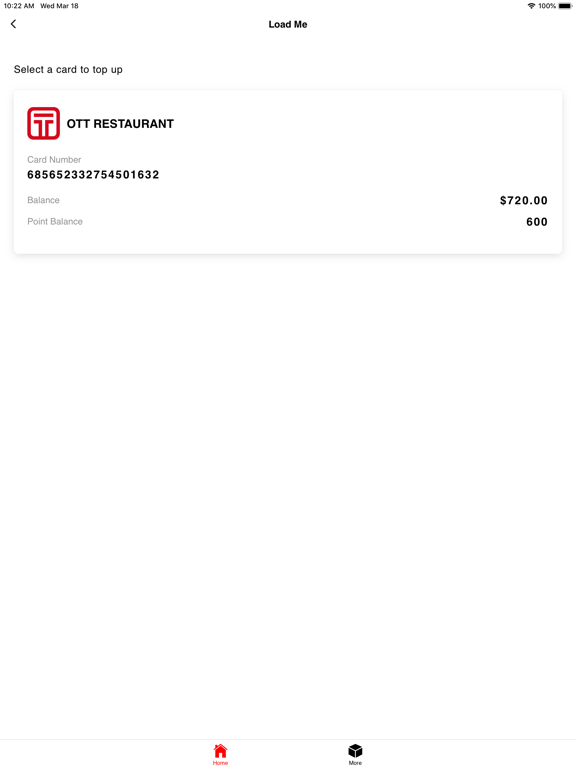 OTT PAY+ iPad screenshot