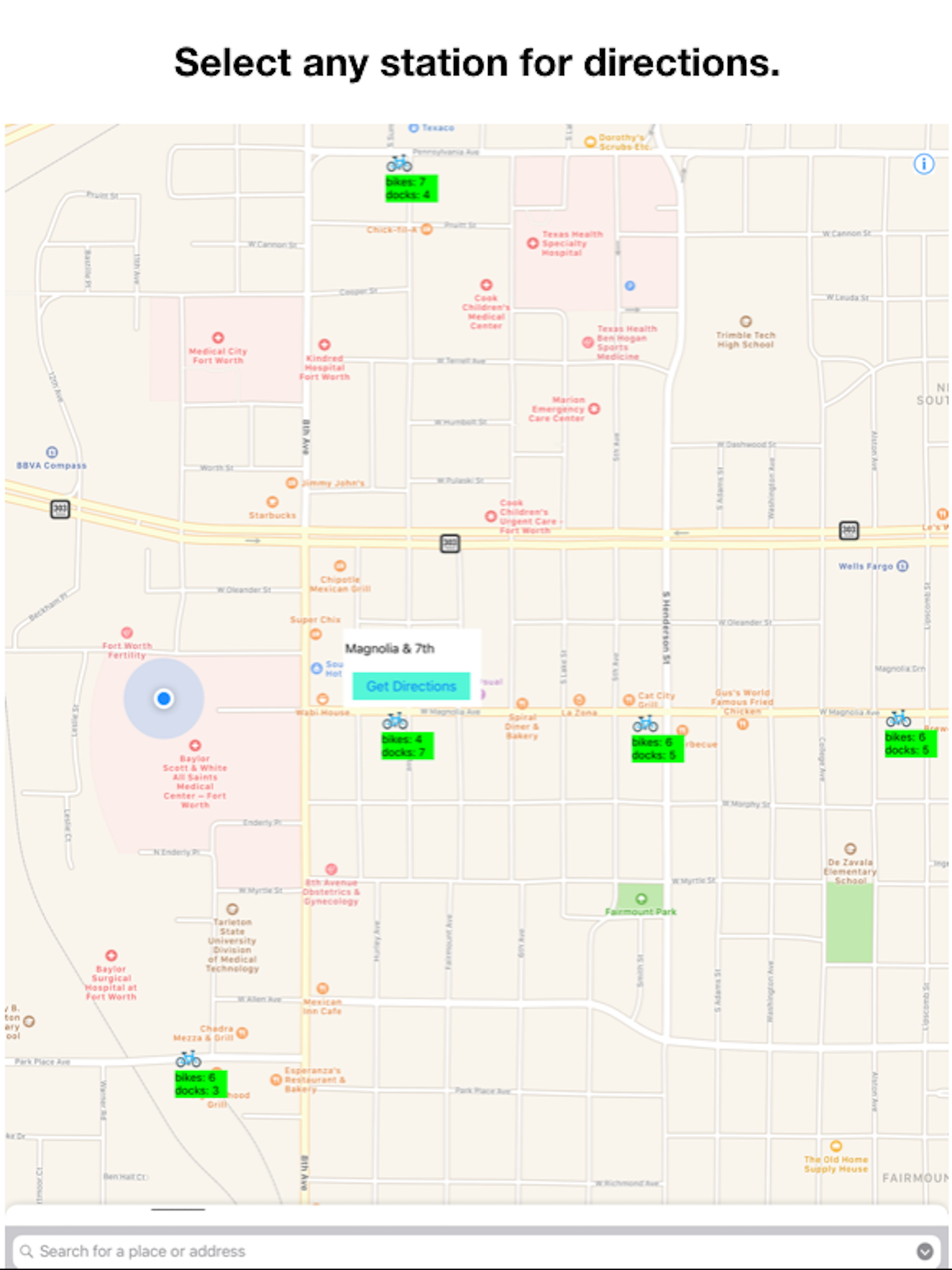 Bike Stations Fort Worth screenshot 7