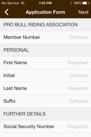 PBR Visa screenshot 2