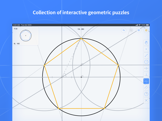 Euclidea iPad app afbeelding 1