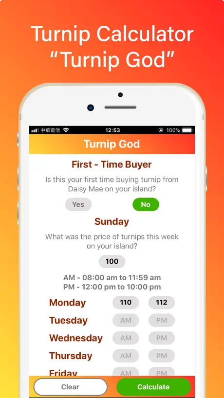 Turnip Calculator