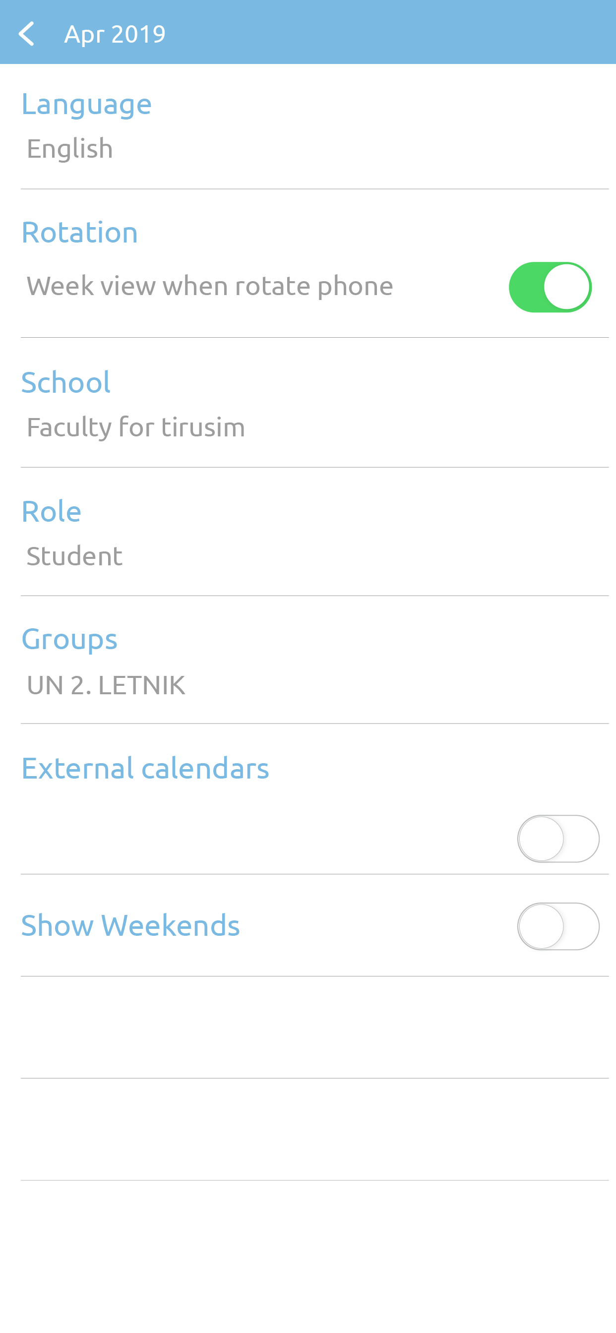 Wise Timetable screenshot 3