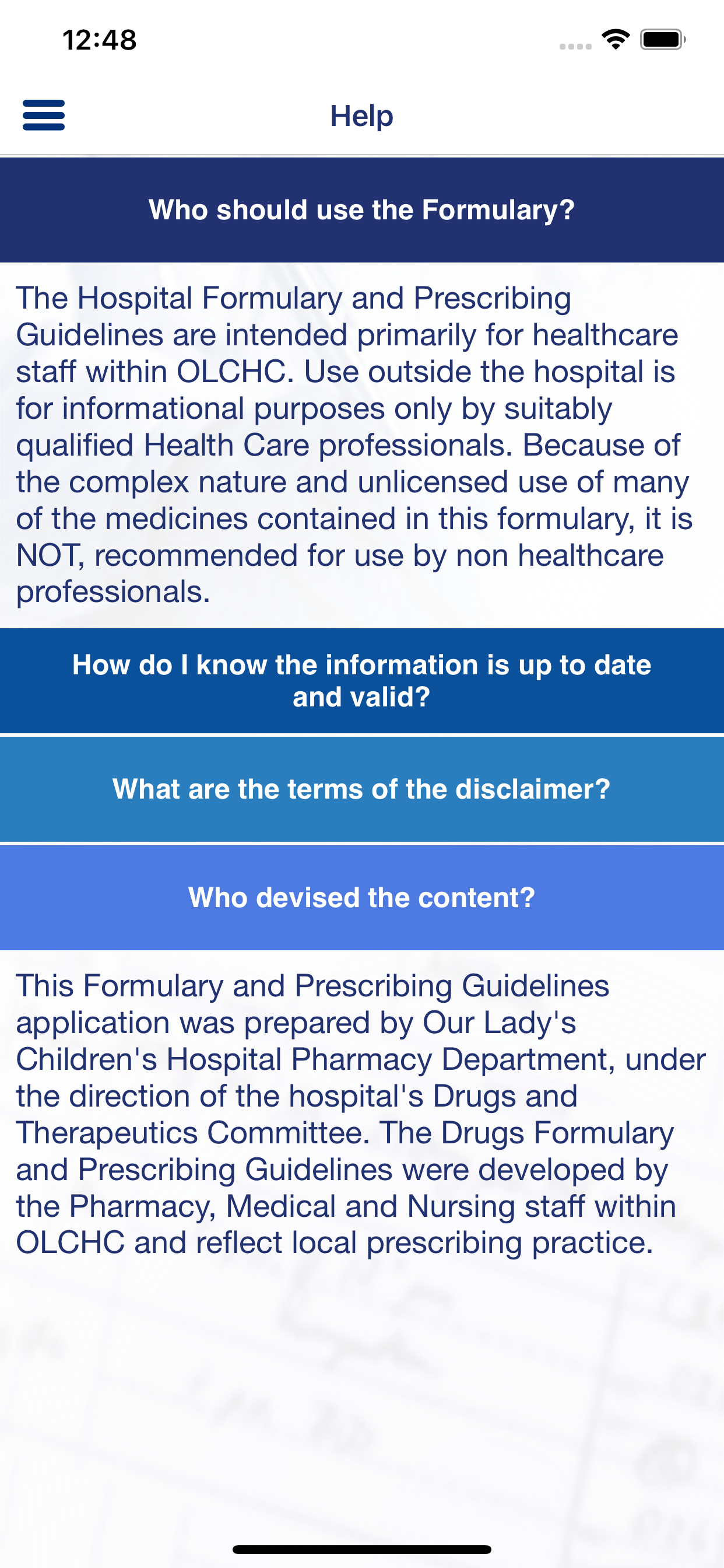 Formulary