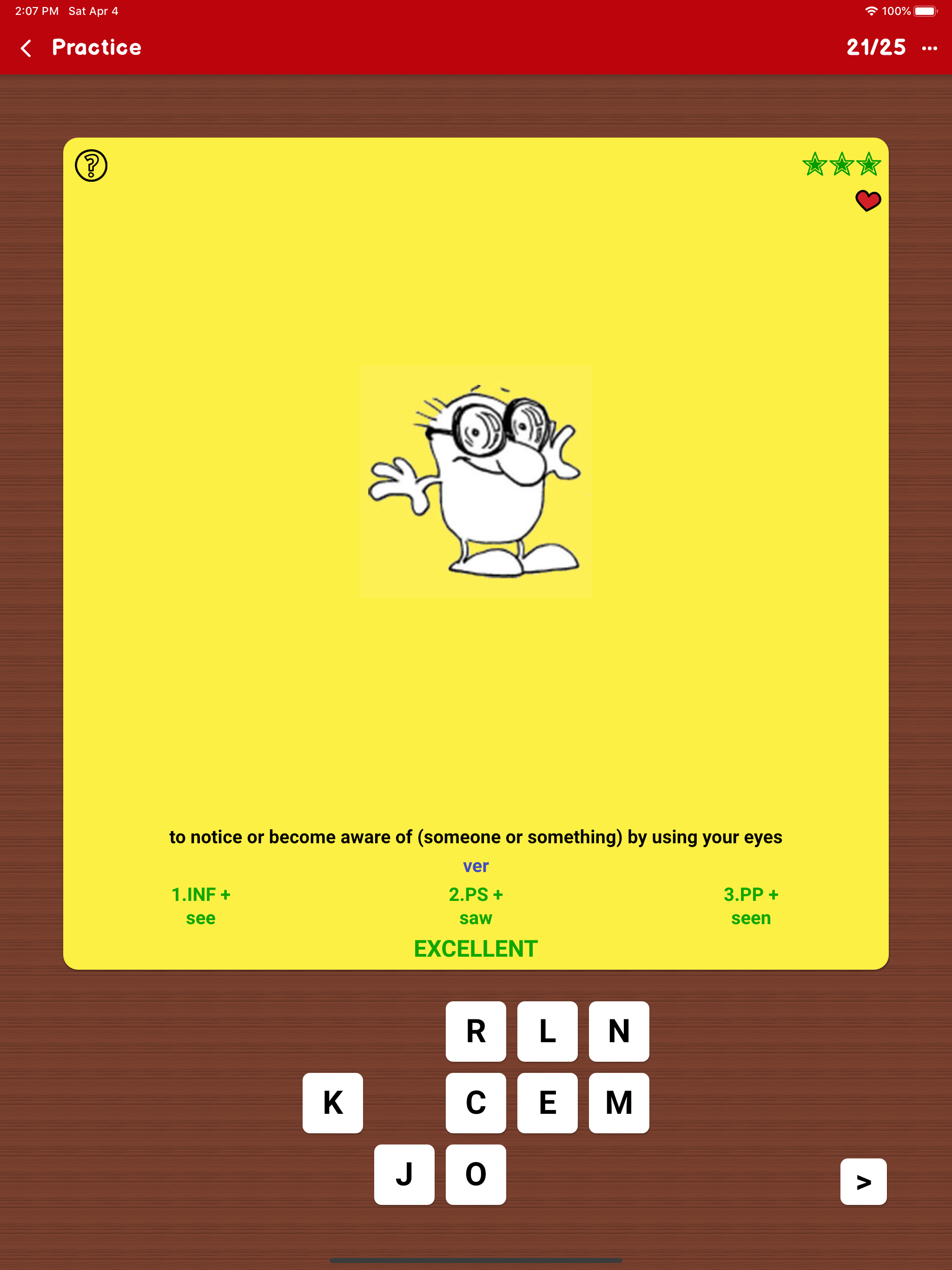 Irregular Verbs — Color Verbs