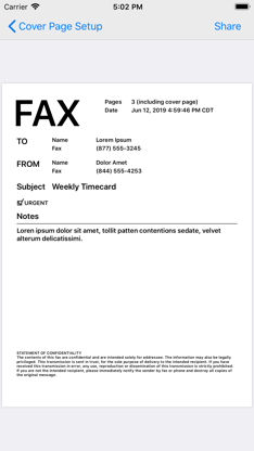 FaxCover - Fax Cover Sheet screenshot 4