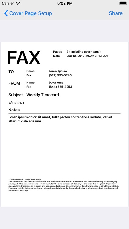 FaxCover - Fax Cover Sheet screenshot-3