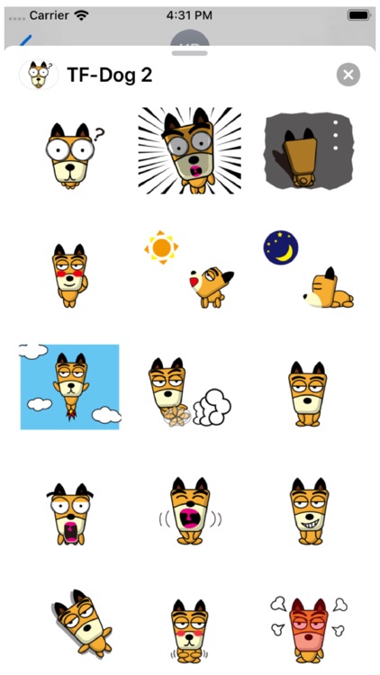 TF-Dog 2 Stickers