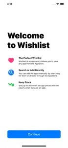 Apps Wishlist screenshot #1 for iPhone