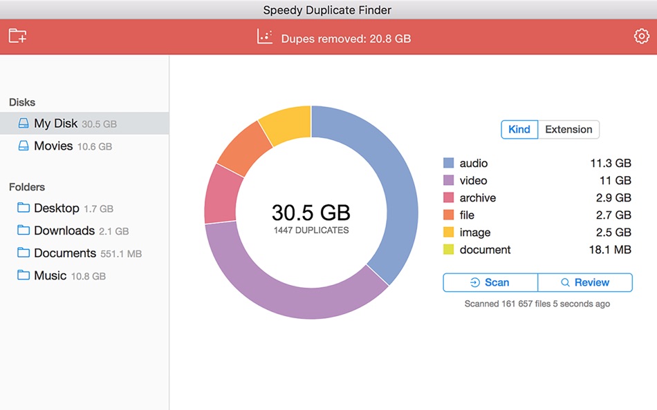 Speedy Duplicate Finder (macOS) 来自: Mariia Shumska Speedy Duplicate Finder (macOS) 来自: Mariia Shumska