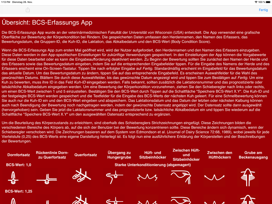 #6. Body Condition Scorer (iOS) 由: University of Wisconsin - Madison School of Veterinary Medicine