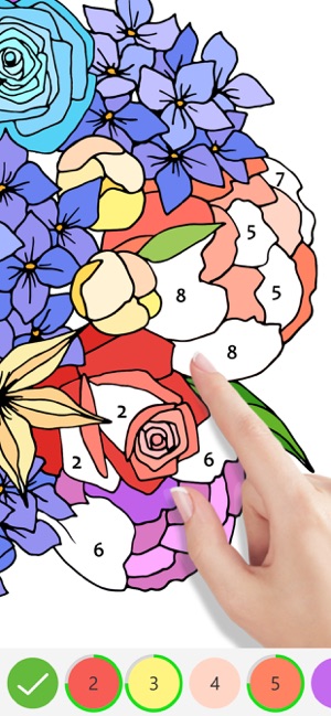 Tap Color 按數字編號上色的填色本