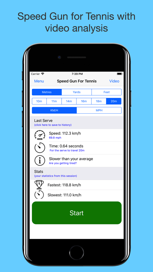 Speed Gun For Tennis - 4.0.1 - (iOS)