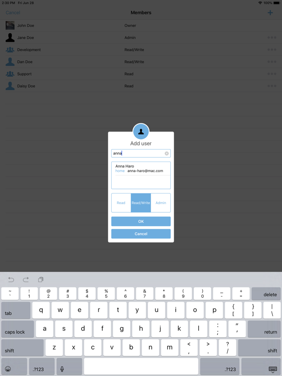 LRZ Sync and Share iPad screenshot 7 - Productivity app