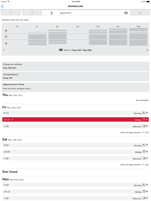 Audi Peabody iPad screenshot 5 - Shopping app