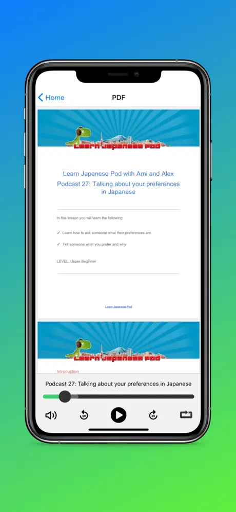 Learn Japanese Pod App