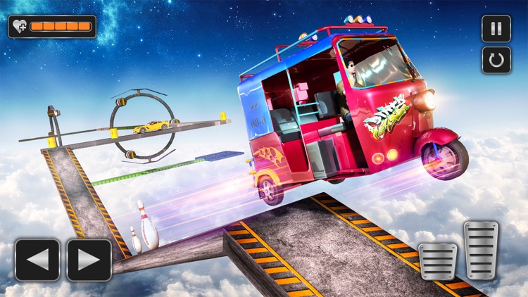 Rickshaw Ramp Stunt Racing 3D