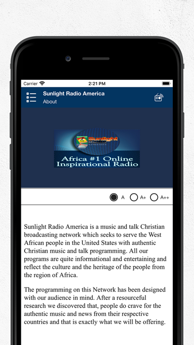 Sunlight Radio America Screenshot