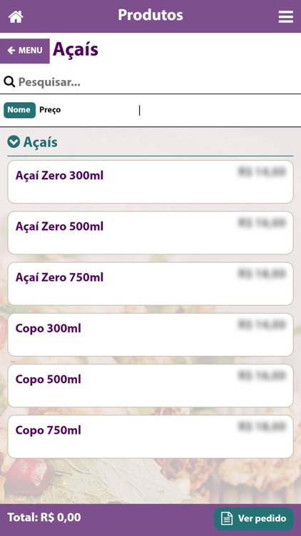 Brazilian Natural Food