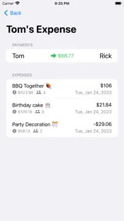 together - easy expense split iphone screenshot 4