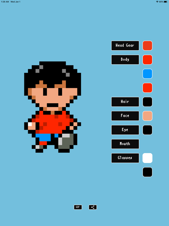 16bit avatar iPad screenshot 1 - Entertainment app