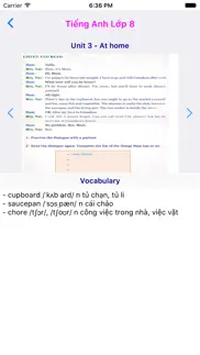 tieng anh lop 8 - english 8 iphone screenshot 2