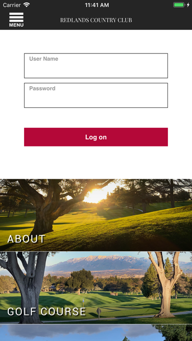 Redlands Country Club app screenshot