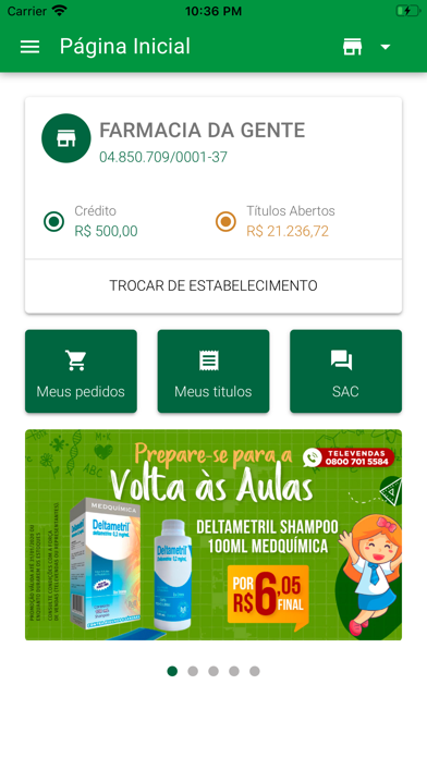 Screenshot #1 pour GolFarma - APP para Farmácias