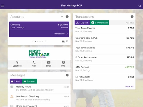 First Heritage FCU screenshot 2