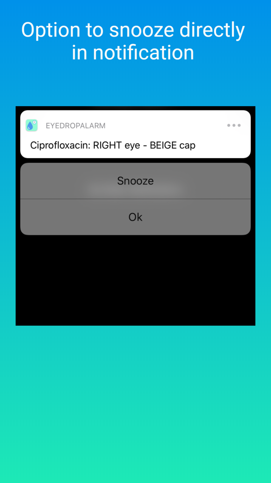 #4. EyeDropAlarm (iOS) By: Kayur Shah
