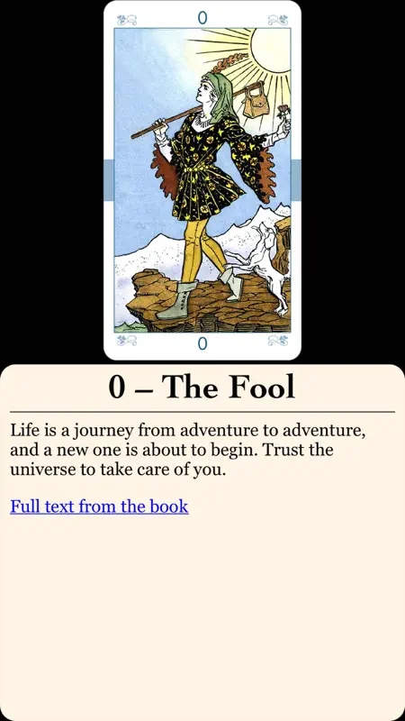 Universal Tarot screenshot 4 of 5