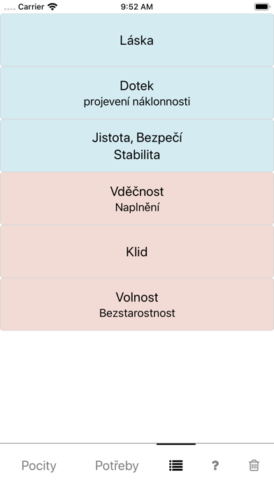 NVC kartičky Screenshot