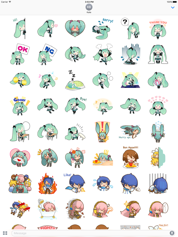 Vocaloid emoji on line  Hatsune miku, Hatsune, Vocaloid