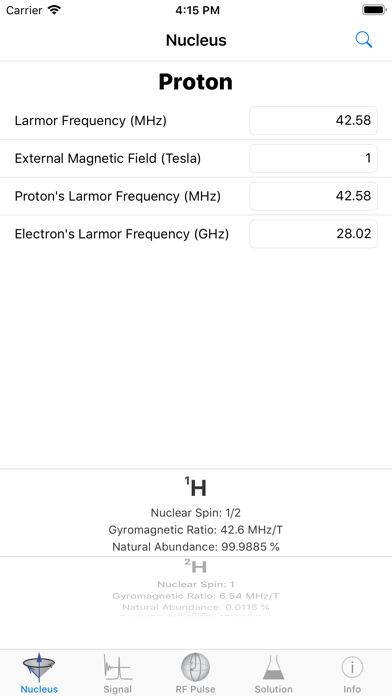 Screenshot #1 pour NMR Calculator