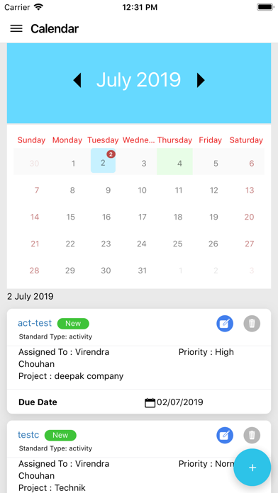 Resilient Pro CRM Screenshot