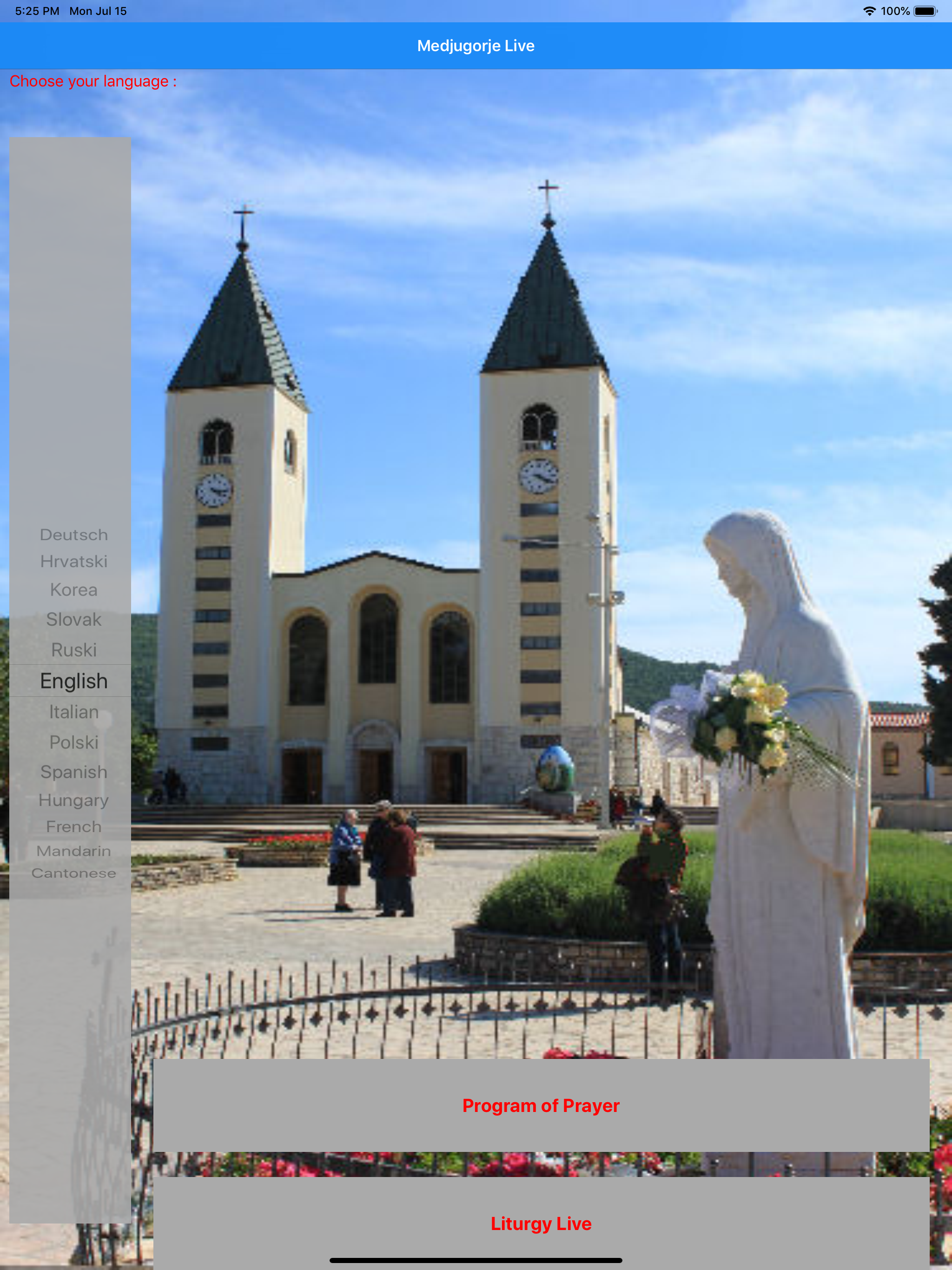 Medjugorje Live Streaming