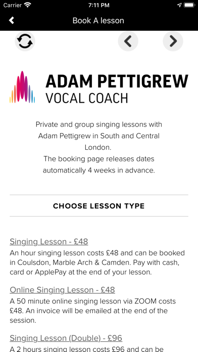 Adam Pettigrew - Vocal Coach screenshot 2