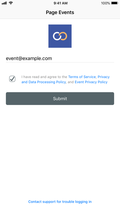 Page Events Screenshot